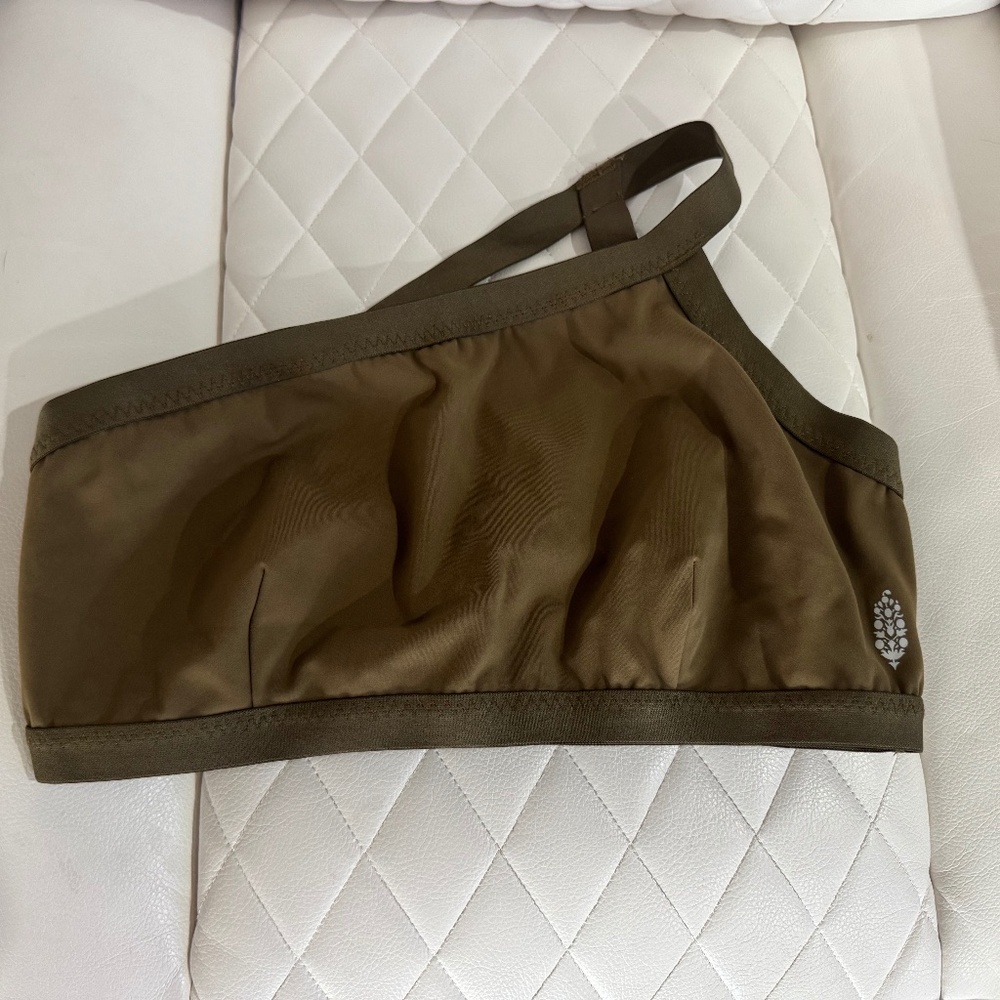 Free People Movement Brown Strappy Back Sports Bra Size Large